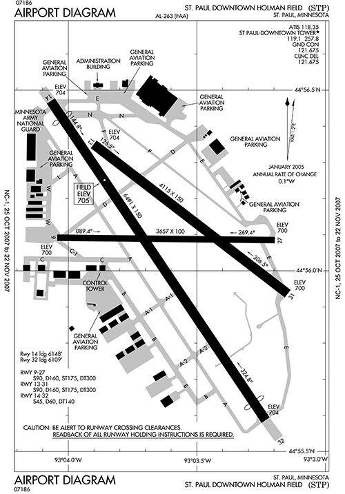 Scanned source airport diagram